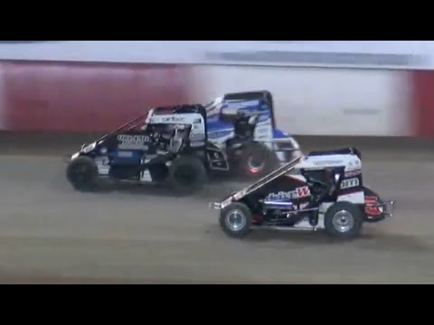HIGHLIGHTS: USAC Western States Midgets | Thunderbowl Raceway | Faria Memorial | 4/2/2022 - dirt track racing video image
