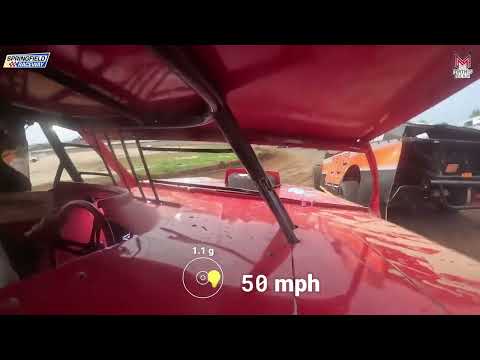 #1R Rylan Gibbs - B-Mod - 4-27-2024 Springfield Raceway - In Car Camera - dirt track racing video image