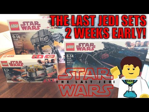 I GOT LEGO STAR WARS THE LAST JEDI SETS 2 WEEKS EARLY! (First Order Heavy Assault Walker +MORE SETS) - UCLnr9MzQ_v_a_OPmJkye5lA