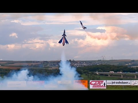 2x RC Turbine Jet J-10 with Vector Thrust Control , Music Flight , JetPower Messe 2014 *HD* - UCH6AYUbtonG7OTskda1_slQ