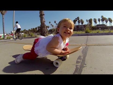 GoPro: Ava, Baby Skateboarder - TV Commercial - UCqhnX4jA0A5paNd1v-zEysw