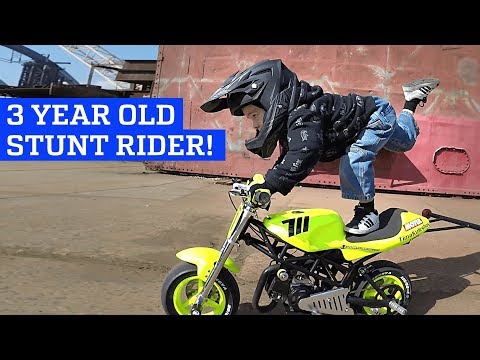 3 Year Old Motorcycle Stunt Rider! - UCIJ0lLcABPdYGp7pRMGccAQ