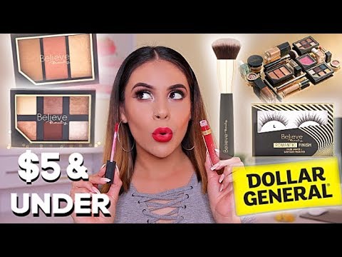 NEW DOLLAR GENERAL MAKEUP: BELIEVE BEAUTY FIRST IMPRESSIONS + WEAR TEST! NOTHING OVER $5 | JuicyJas - UCqTR5f7YkGro3cPv23SqcqQ