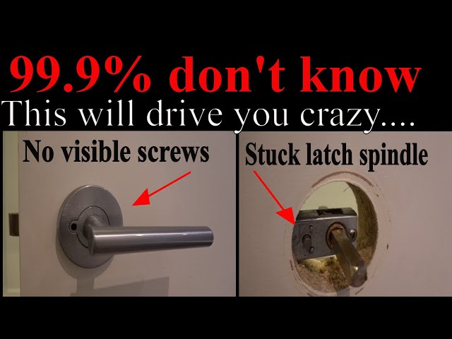 How to Take Off a Door Lock