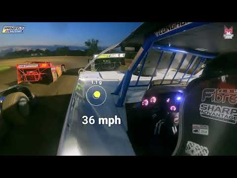 #3w Brennon Willard - Super Late Model - 6-24-2025 Springfield Raceway - In Car Camera - dirt track racing video image
