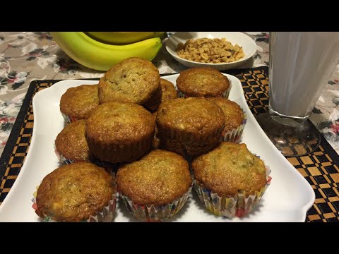 PANQUECITOS DE PLATANO Y NUEZ (RECETA DELICIOSA!) - UCKkinZz8CfbX-Hr6zcXOO7Q