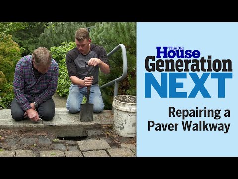 Repairing a Paver Walkway | Generation Next | Ask This Old House - UCUtWNBWbFL9We-cdXkiAuJA