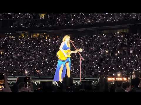 Taylor Swift, Imgonnagetyouback/Dress mashup live from Amsterdam. Not video link.