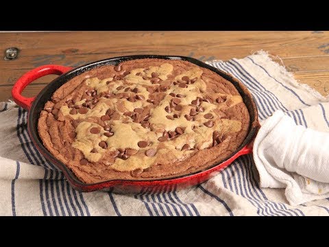 Skillet Brookie (Brownie Cookie) Recipe Episode 1233 - UCNbngWUqL2eqRw12yAwcICg