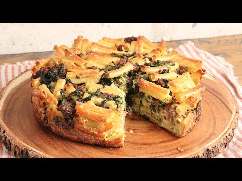 Sausage & Broccoli Rabe Pasta Pie  - UCNbngWUqL2eqRw12yAwcICg