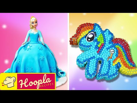 Disney Frozen Elsa Doll Cake | Birthday Cake Decorating for Beginners by Hoopla Recipes