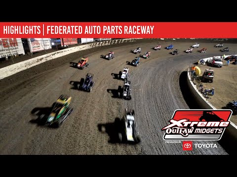 Xtreme Outlaw Midget Series | I55 Federated Auto Parts Raceway Park | June 21, 2025 | HIGHLIGHTSS - dirt track racing video image