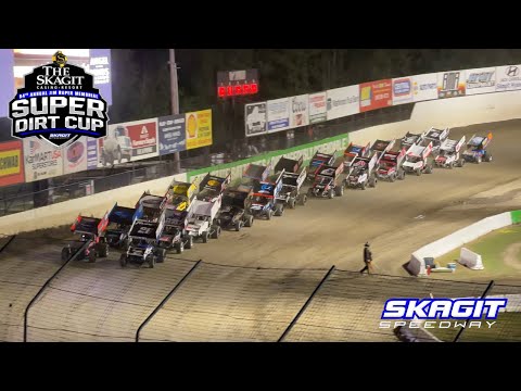 54th Super Dirt Cup Night 2 A-Main | NARC 410 Sprint Cars at Skagit Speedway - dirt track racing video image
