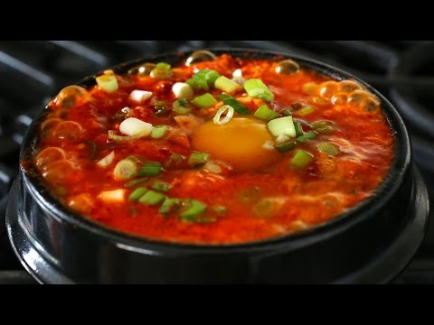 Kimchi soft tofu stew (kimchi sundubu-jjigae: 김치순두부찌개) - UC8gFadPgK2r1ndqLI04Xvvw