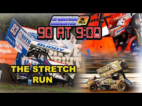 SprintCarUnlimited 90 at 9 for Thursday, September 25th: The World of Outlaws stretch run - dirt track racing video image