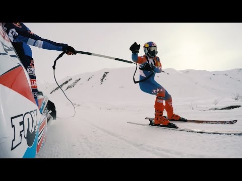 GoPro View: Get pulled behind a Snowmobile at 90 MPH | Arctic Man - UCblfuW_4rakIf2h6aqANefA