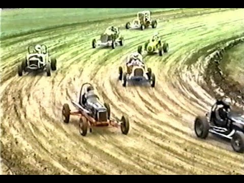 2001 IMCA Oldtimers - Hastings Little Log House Pioneer Village Exhibition - dirt track racing video image