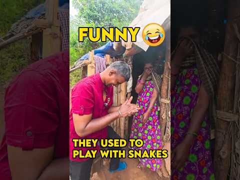 பாம்புகளுடன் விளையாடும் மலைவாழ் மக்கள் #shorts #funny #comedy