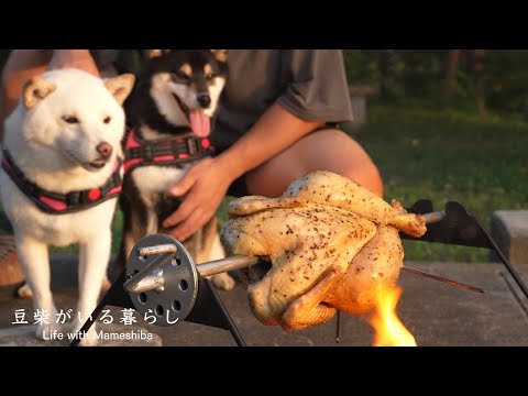 愛犬といただく極上シャモの丸焼きが最高でした【福島県川俣町】