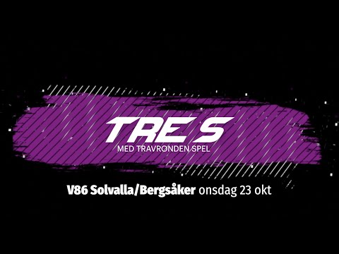 Speltips V86 Solvalla/Bergsåker - 23 oktober