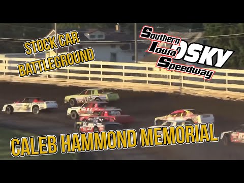 Caleb Hammond Memorial | Stock Car | Southern Iowa Speedway | 7-6-2019 - dirt track racing video image