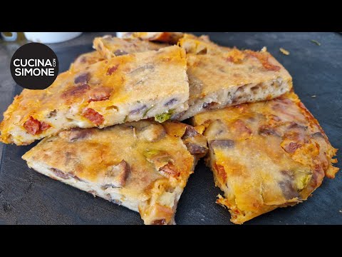 Focaccia di Melanzane - Senza impastare pronta in 5 minuti