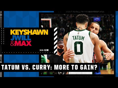 Does Jayson Tatum or Steph Curry have more on the line in the NBA Finals? | Keyshawn, JWill and Max video clip