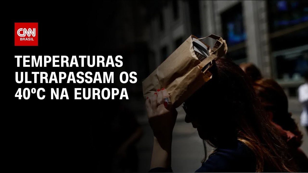 Onda de calor faz termômetros dispararem na Europa | LIVE CNN