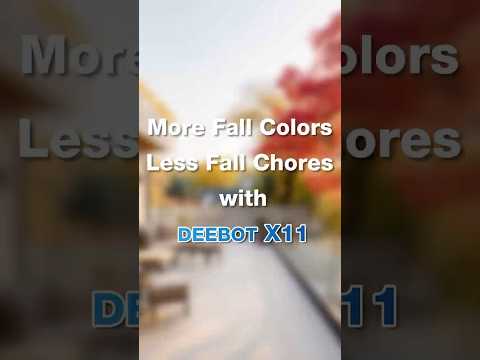 DEEBOT catches every “fall” !🍂Floors clean. Peace intact. Latte safe. 💦