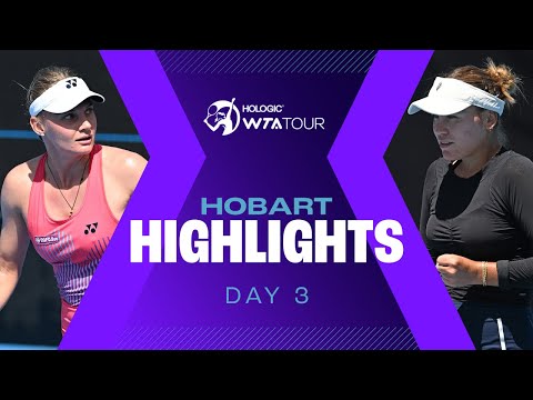 Yastremska, Mertens, Anisimova Take The Stage On Day 3 In Hobart | WTA Match Highlights