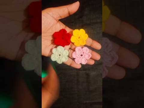 flower clip #flower #clip #hairclip #hairband #handmade #diwalihanging #crochet #crosia #fypシ゚viral