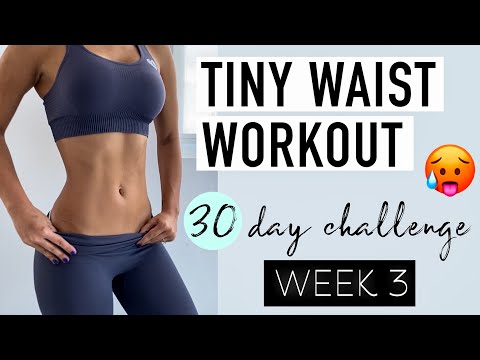 TINY WAIST AB WORKOUT || 30 day tiny waist challenge WEEK 3! by Vicky Justiz - UCR117JPMLO3Y7J5mIblkBNg