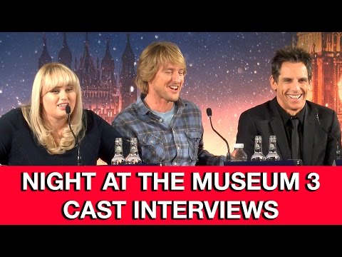 Night At The Museum 3: Secret of the Tomb Cast Interviews - Ben Stiller, Owen Wilson, Rebel Wilson - UCS5C4dC1Vc3EzgeDO-Wu3Mg