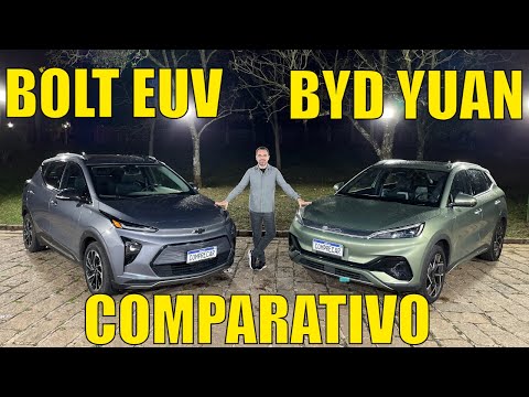 Comparativo: BYD Yuan x Chevrolet Bolt EUV