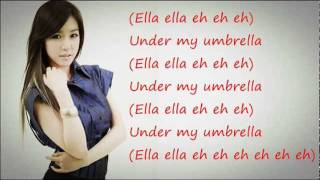 Tiffany (SNSD) - Umbrella / with lyrics on screen