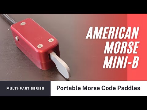Mini-B Miniature Single Lever/Sideswiper Morse Code Paddle by American Morse Equipment