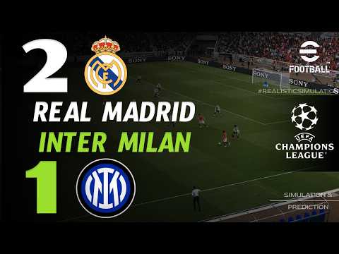 🔴 Real Madrid vs Inter en direct aujourd'hui | Ligue des champions 2026 | eFootball Simulation Live