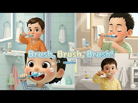 Brush, Brush, Brush! | Fun Brushing Song for Kids! | Children's Song | English Song | 유아영어 | 어린이영어