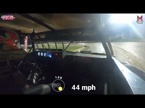 #0 Mason Beck - USRA Stock Car - 7-19-25 Lucas Oil Speedway - In Car Camera - dirt track racing video image