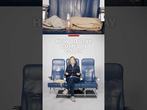How to stay comfy when flying coach