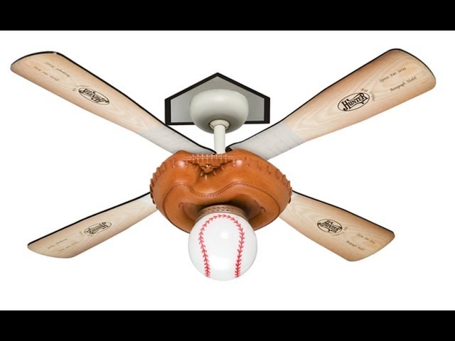 The Hunter Baseball Ceiling Fan is a Must Have for Any Fan