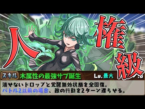 木属性最強サブ！戦慄のタツマキの火力がヤバい！85億は当たり前！ノーチラス×メノアが更に強くなった！【パズドラ】