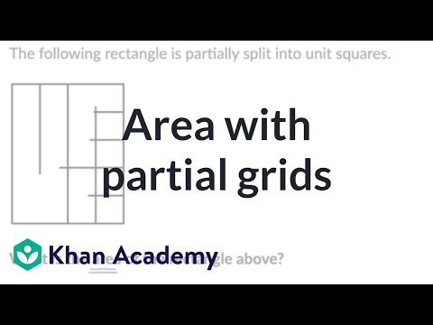 Area with partial grids | Area | 3rd grade | Khan Academy