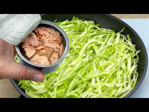 If you have a cabbage and canned tuna at home, it's quick and easy to cook! # 357