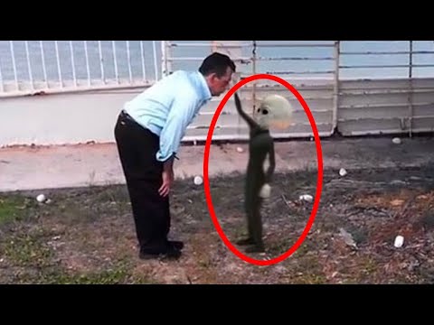 5 Aliens Caught On Camera ♦️ Proof Of Aliens?