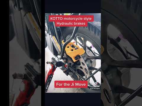 For Delivery riders normal brakes will not be enough. This KOTTO hydraulics will give you more!