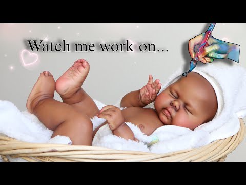 Working on Big Reborn Girl + FAQs on 'Penciling Hair' on Dolls