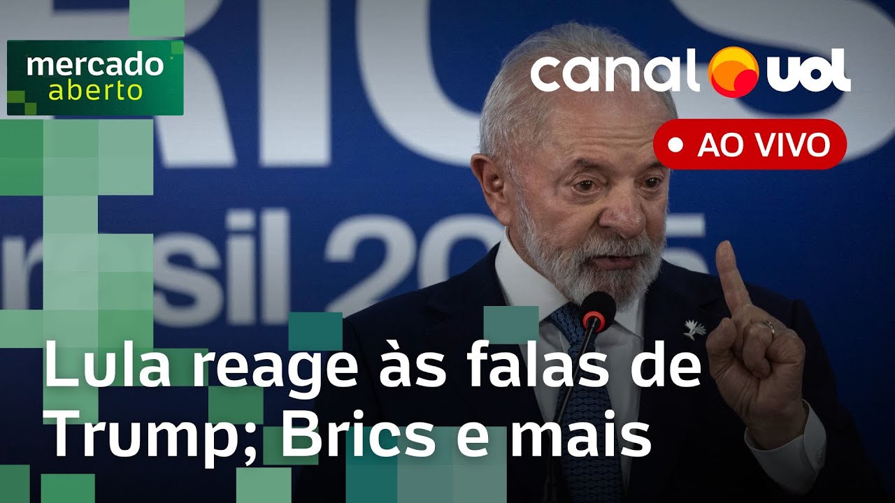 Lula critica Trump após defesa de Bolsonaro; tarifaço dos EUA e + notícias ao vivo | Mercado Aberto
