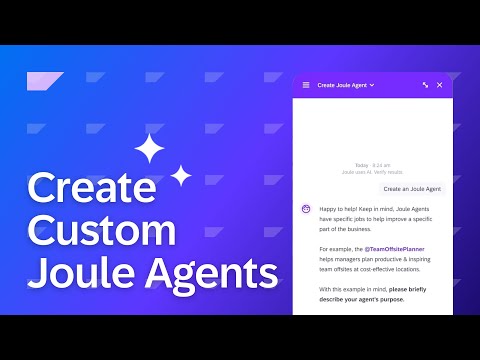 Agent Builder in Joule Studio | Demo