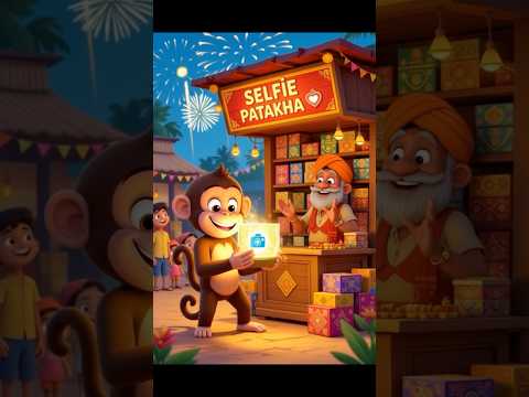 “Smart Bandar Aur Selfie Wala Patakha 📸🐒”#trending #viral #DiwaliPatakha #bandarkidiwali